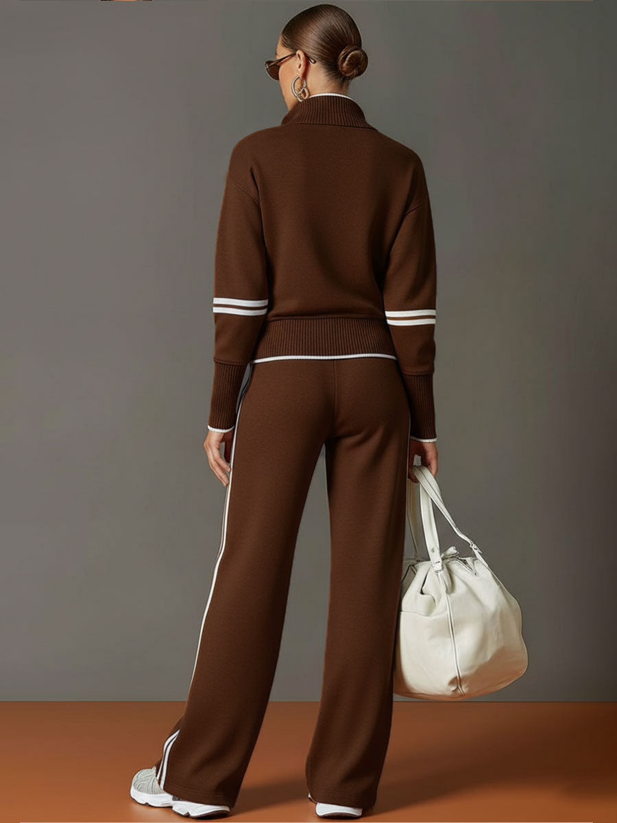 Marieke – Comfortabel set met brede pijpen