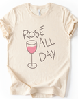 Rose All Day - Bella Canvas Super Zachte Standaard Fit T-shirt