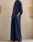Malin | Tweedelige Set met Wijde broek