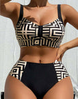 Helena - Elegante tweedelige bikini met patroon