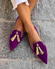 Portia™ |Boho-moccasins met franjes