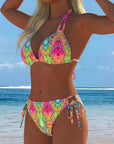 Bikini Kleurrijk Halter Druk