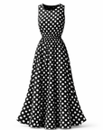 Anne - Polkadot Jurk met Tijdloze Print