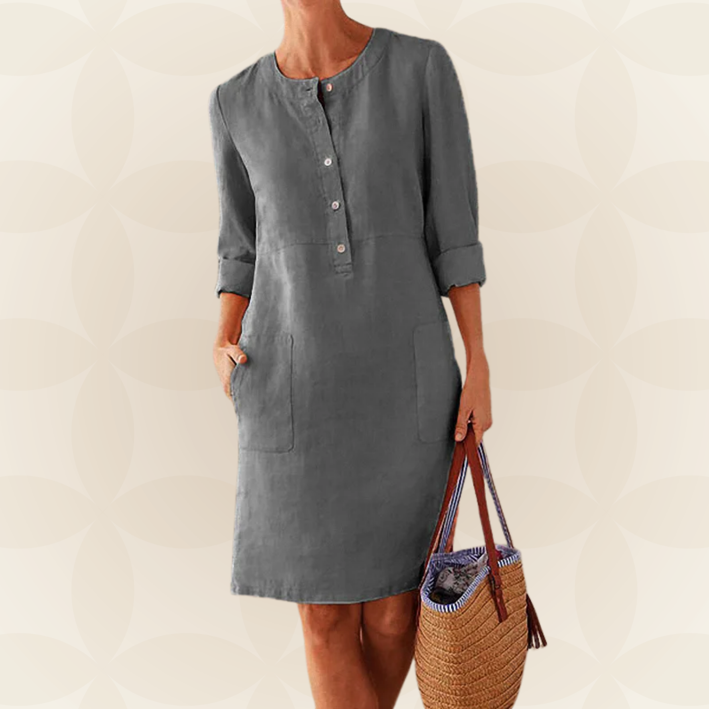 Bianca | Comfortabele Jurk met Lange mouwen