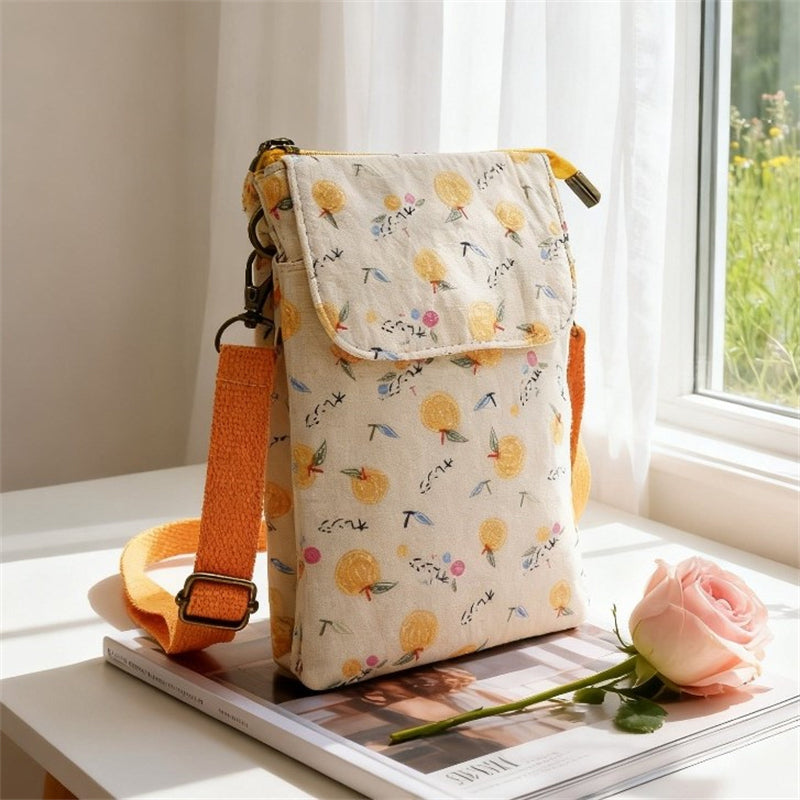 Elvira - Vintage Schoudertas met rits en magnetische sluiting