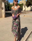 Luisa | Elegante lange feestjurk met V-hals