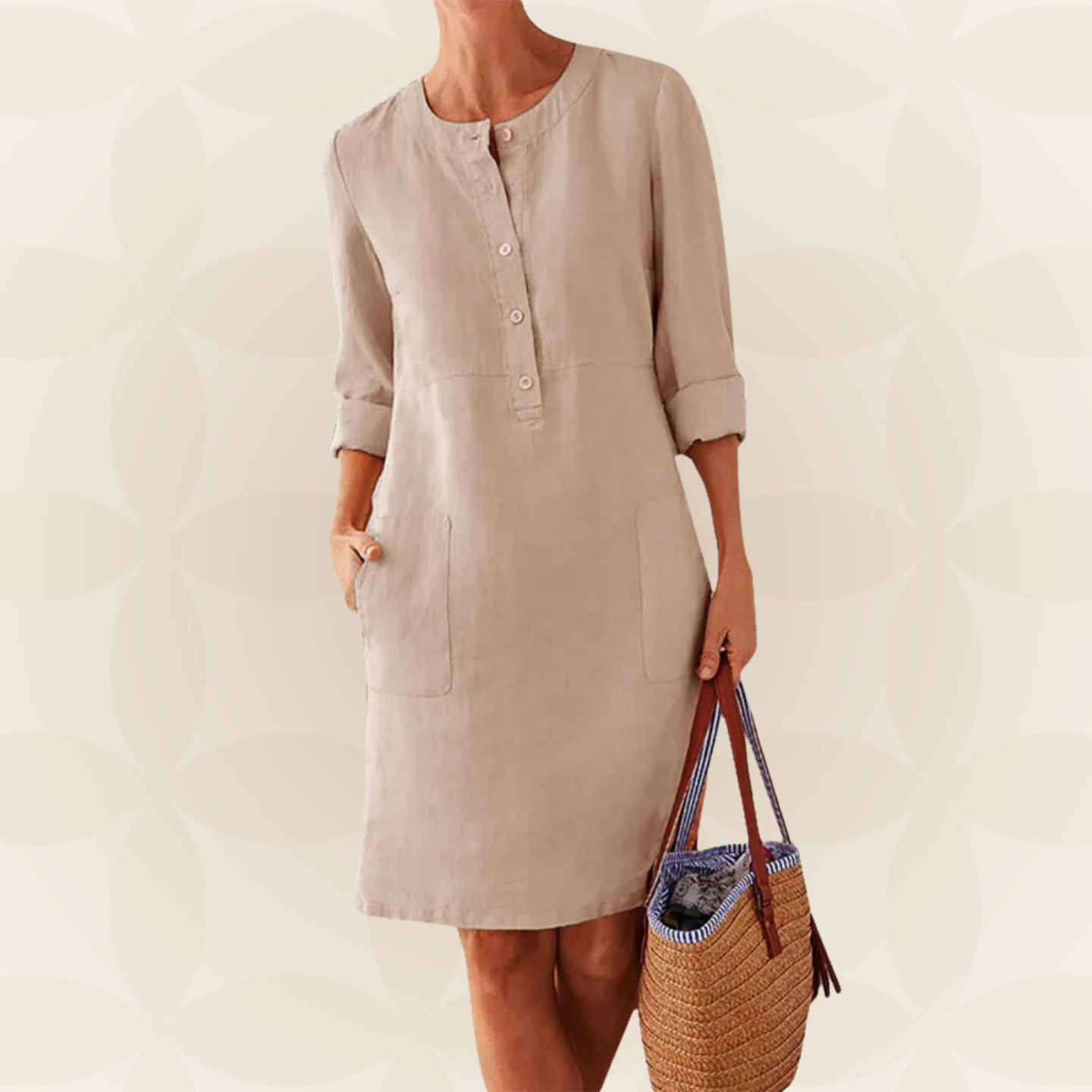 Bianca | Comfortabele Jurk met Lange mouwen