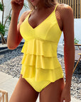 Lia - Elegante Badpak met Stijlvolle Rimpels
