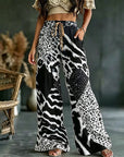 Christa | Comfortabele broek met luipaard print