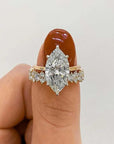 Gouden Ring met Marquise Diamant