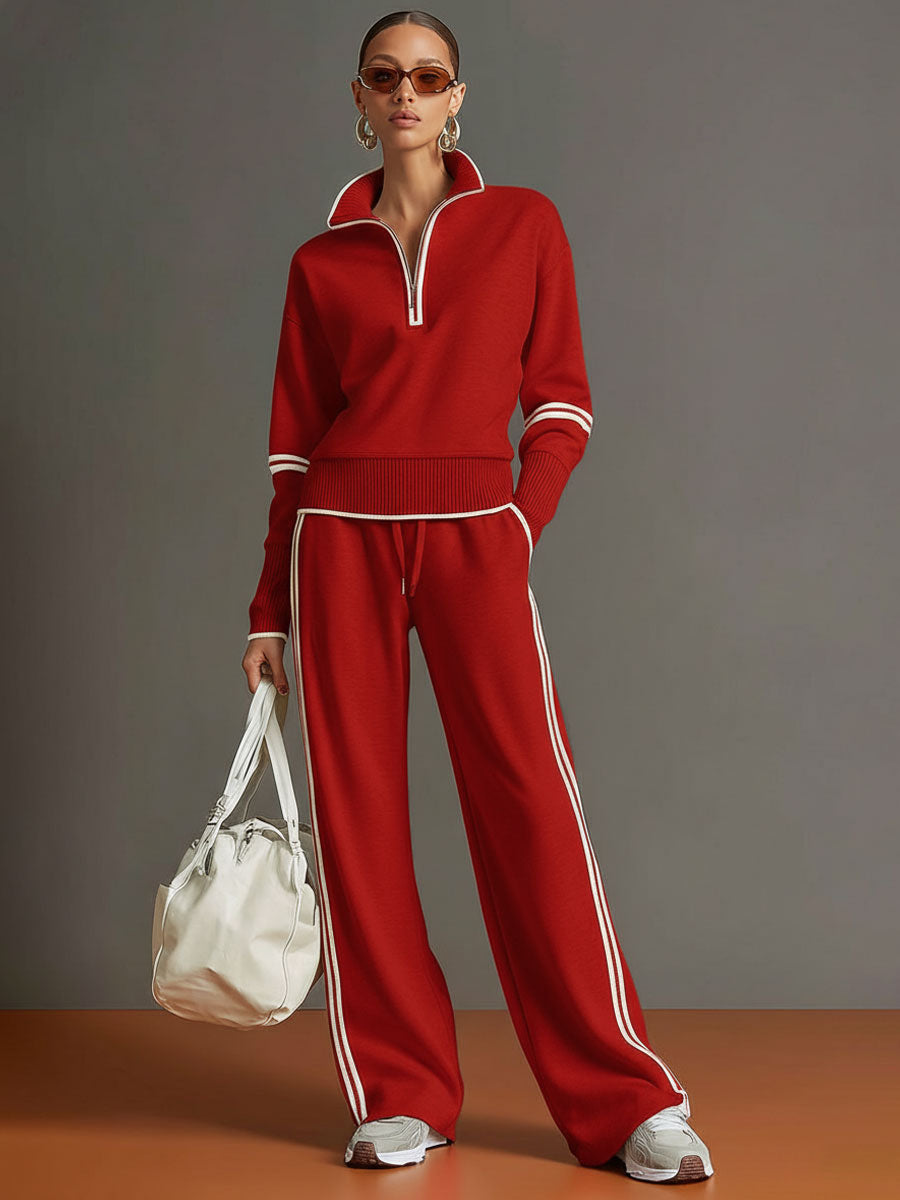Marieke – Comfortabel set met brede pijpen