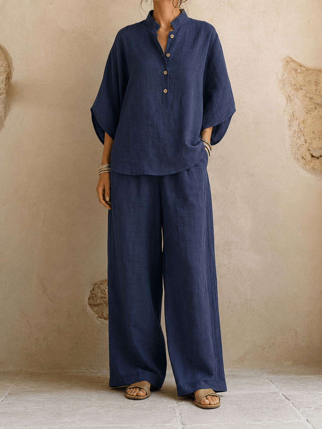 Malin | Tweedelige Set met Wijde broek