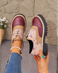 Roosmarijn | Oxford schoenen met bloemenprint