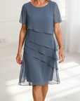 Juliette | Elegante, vloeiende jurk met ruches