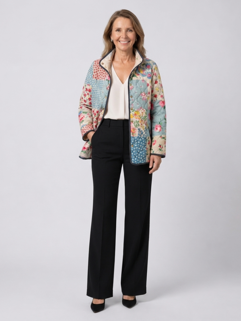 Chloé | Gequilt Patchwork Bloemenjasje