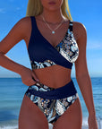 Bikini Contrastkleur Mode Bloem