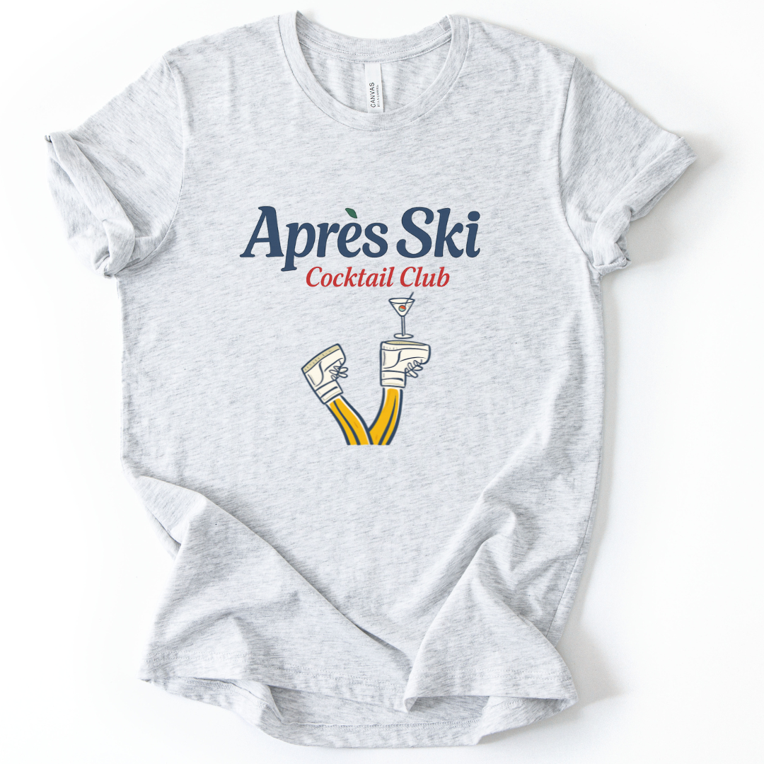Apres Ski Cocktail Club - Bella Canvas Super Zachte Standaard Fit T-shirt