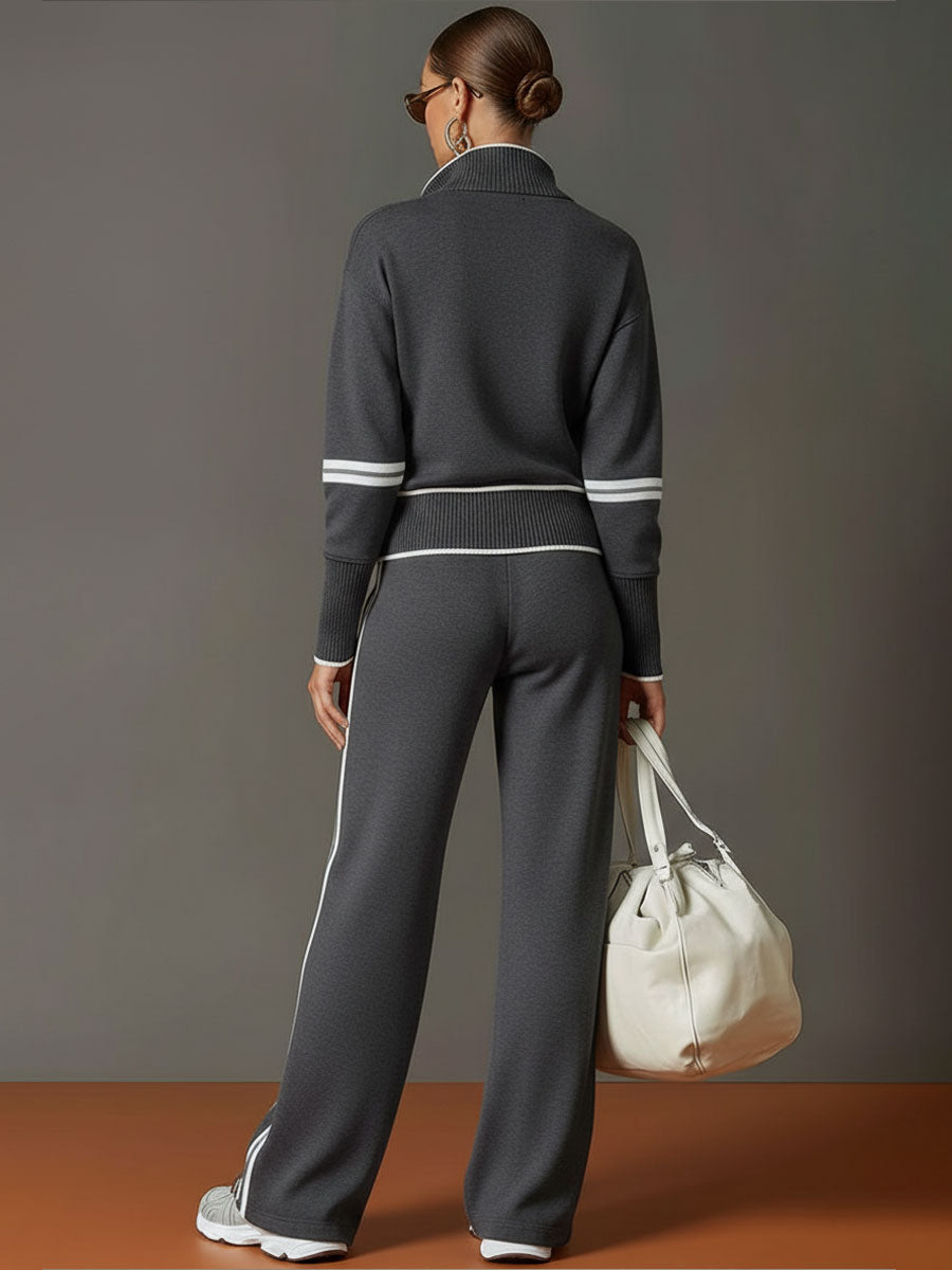 Marieke – Comfortabel set met brede pijpen