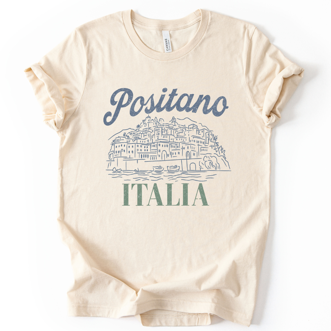 Positano - Bella Canvas Super Zachte Standaard Fit T-shirt