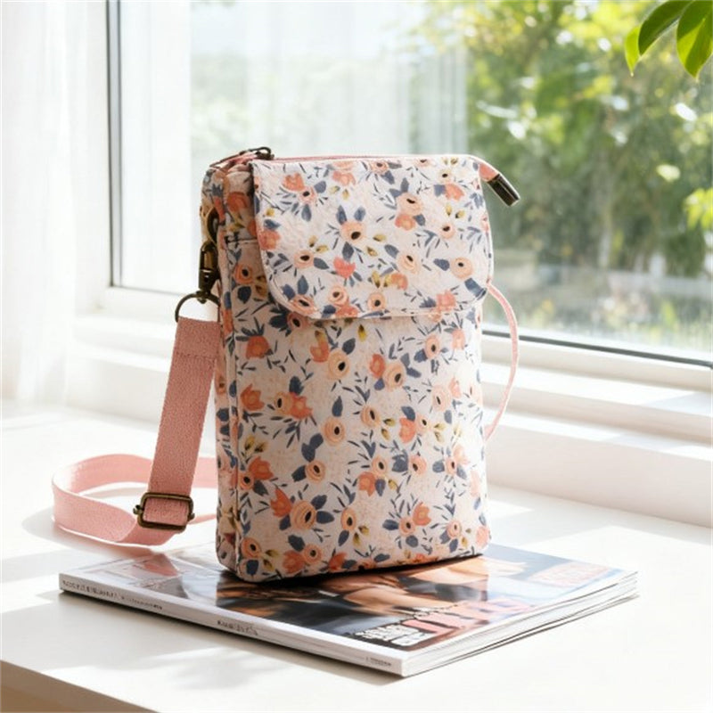 Elvira - Vintage Schoudertas met rits en magnetische sluiting