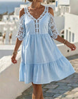 Lisette | Off-Shoulder Kanten Jurkje