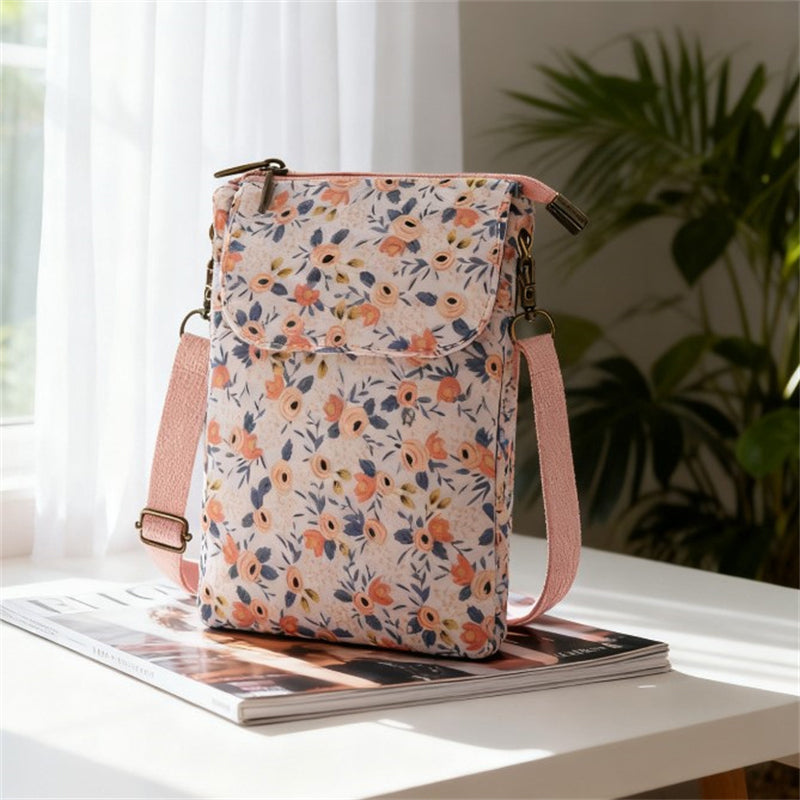 Elvira - Vintage Schoudertas met rits en magnetische sluiting