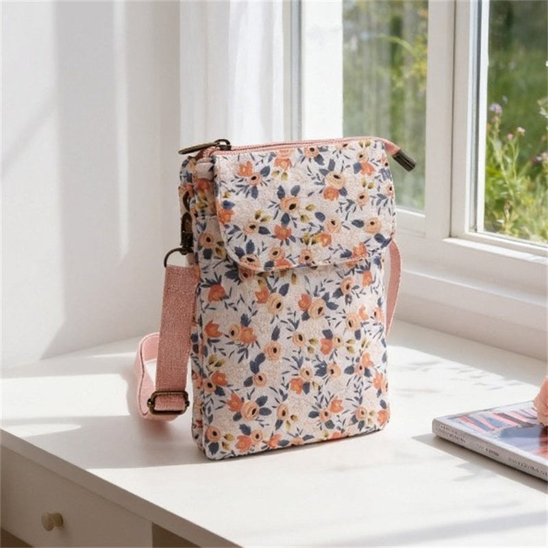 Elvira - Vintage Schoudertas met rits en magnetische sluiting