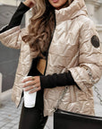 Lou | Jas met capuchon en diamanten patchwork