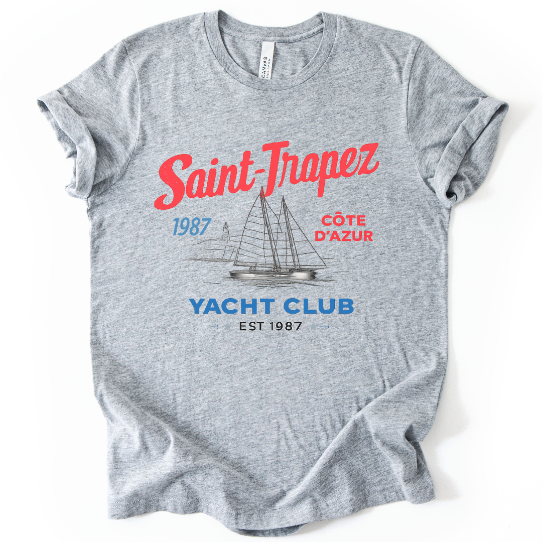 Saint Tropez Yacht Club - Bella Canvas Super Zachte Standaard Pasvorm T-shirt
