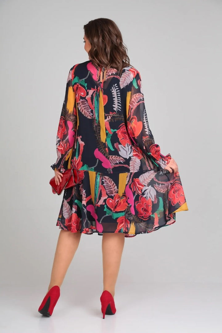 Florida – Elegante bloemenjurk