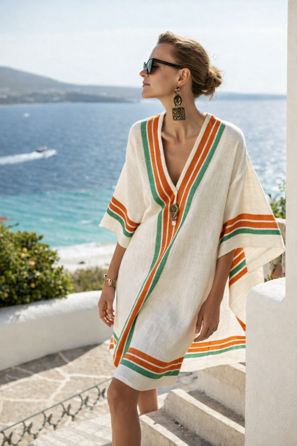 Bali - Strandjurk met Ibiza-print