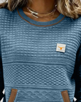 Noelle™ | Crew Neck Colorblock Sweatshirt