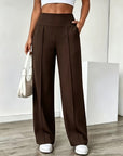 Fee | Comfortabele Wide-Leg Broek met Hoge Taille