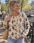 Charlotte™ | Gezellige Kattenprint Cardigan