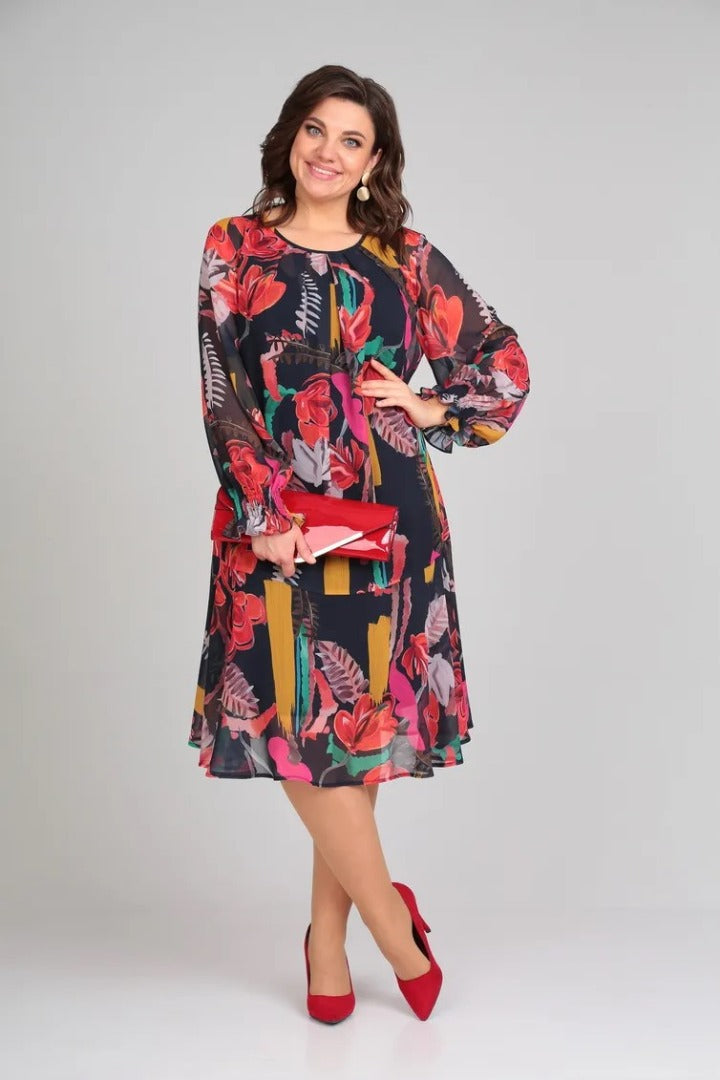 Florida – Elegante bloemenjurk