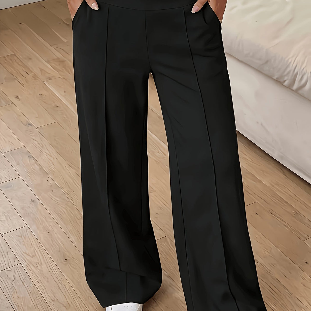 Fee | Comfortabele Wide-Leg Broek met Hoge Taille