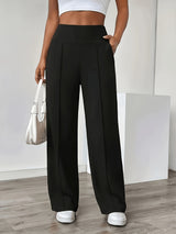 Fee | Comfortabele Wide-Leg Broek met Hoge Taille