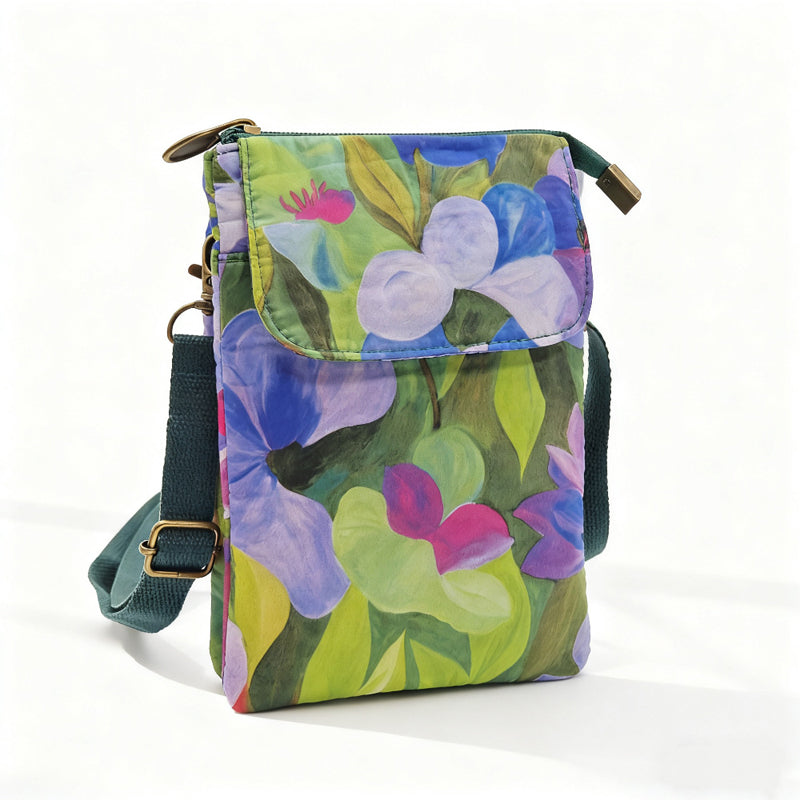 Elvira - Vintage Schoudertas met rits en magnetische sluiting