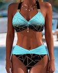 Gabriëlle | Bikini met Verlooplijnenpatroon