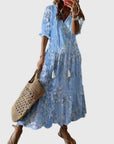 Amalia | Vintage Boho Maxi Zomerjurk