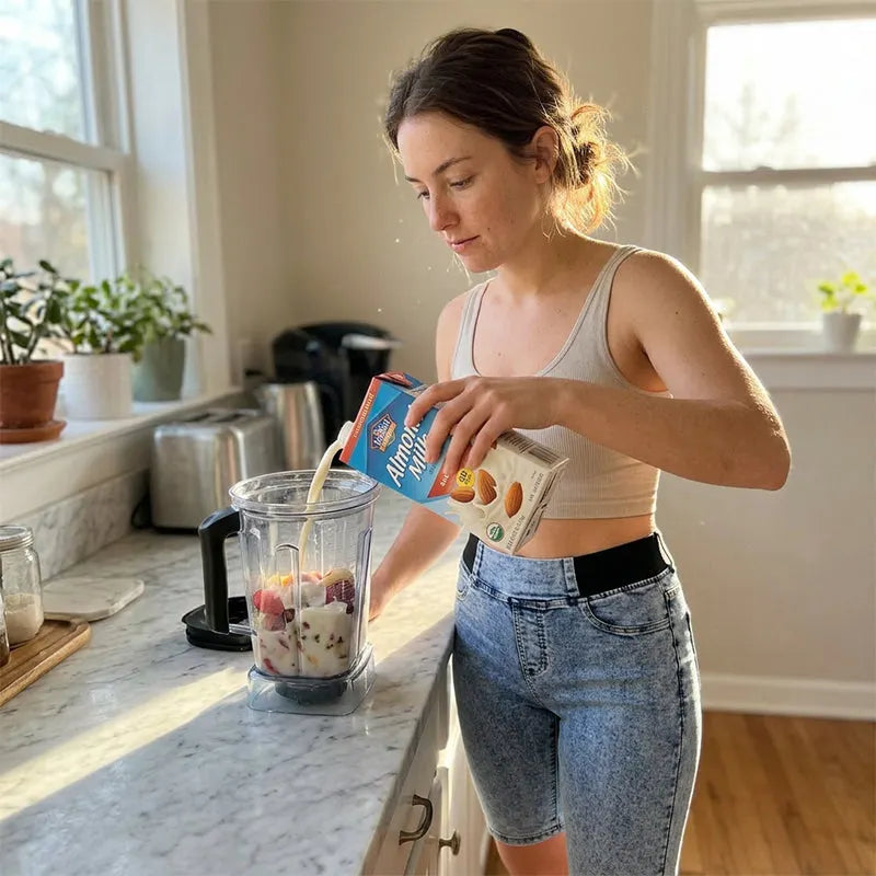 Yvette - Denim capribroek met hoge taille en aansluitende pasvorm