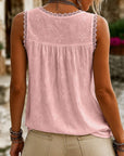 Marjet | Kanten Tanktop met V-hals