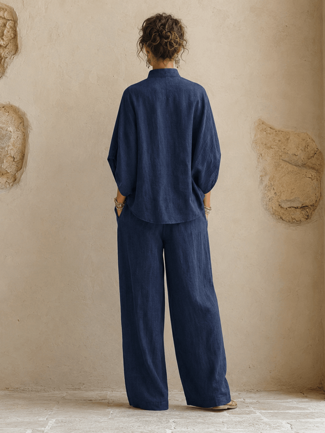 Malin | Tweedelige Set met Wijde broek