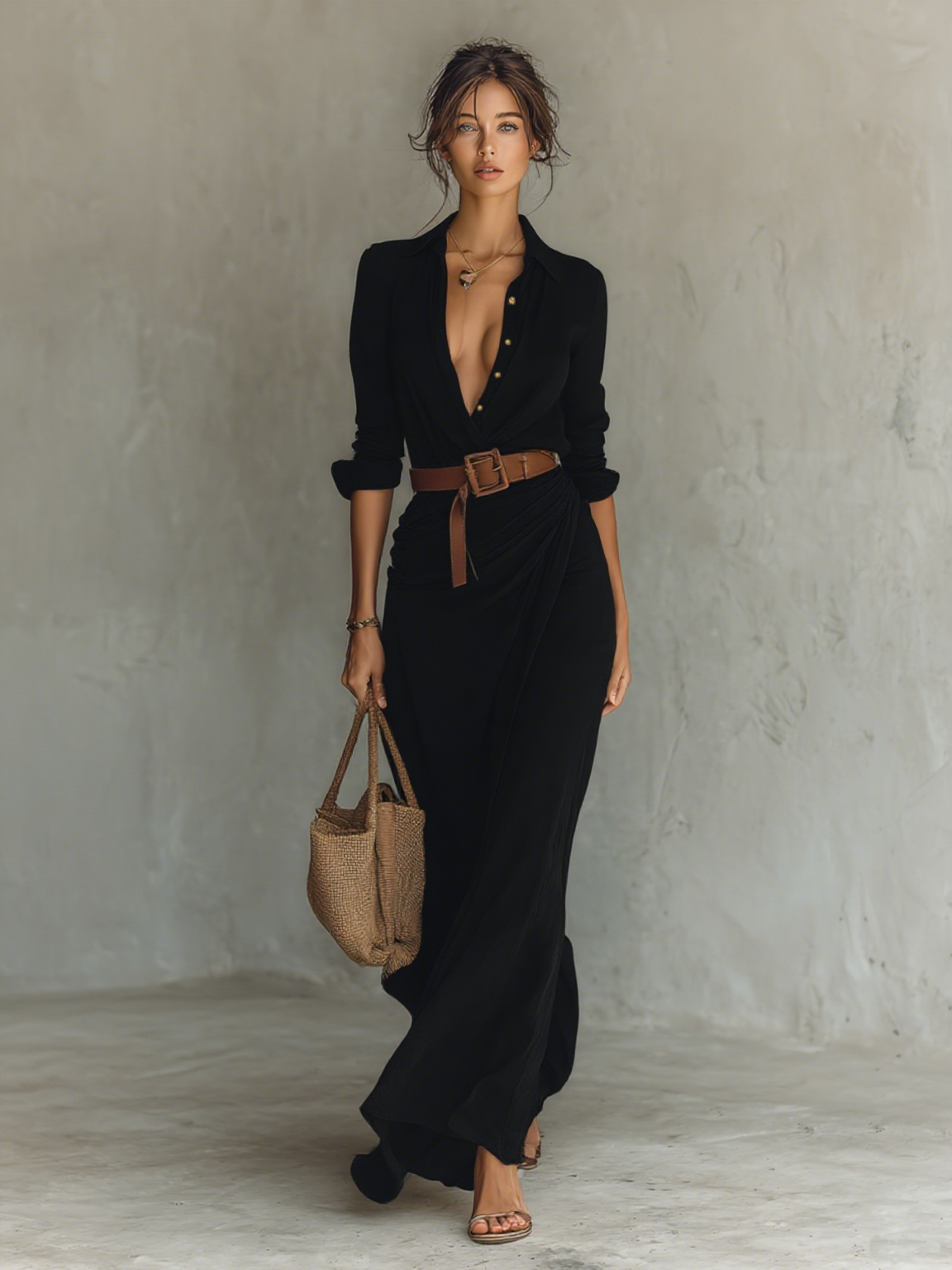 Claudia - Lange casual jurk