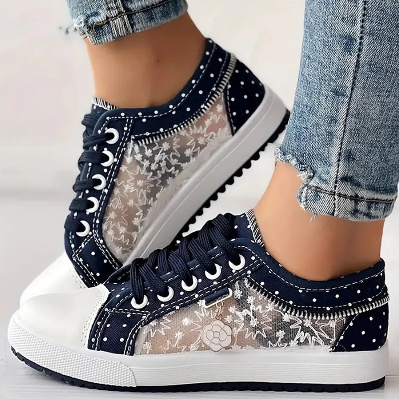 Mireille | Elegante Bloemen Sneakers