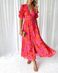 Paloma - Maxi Jurk met Pofmouwen