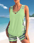 Márcia - Tankini met geometrische print