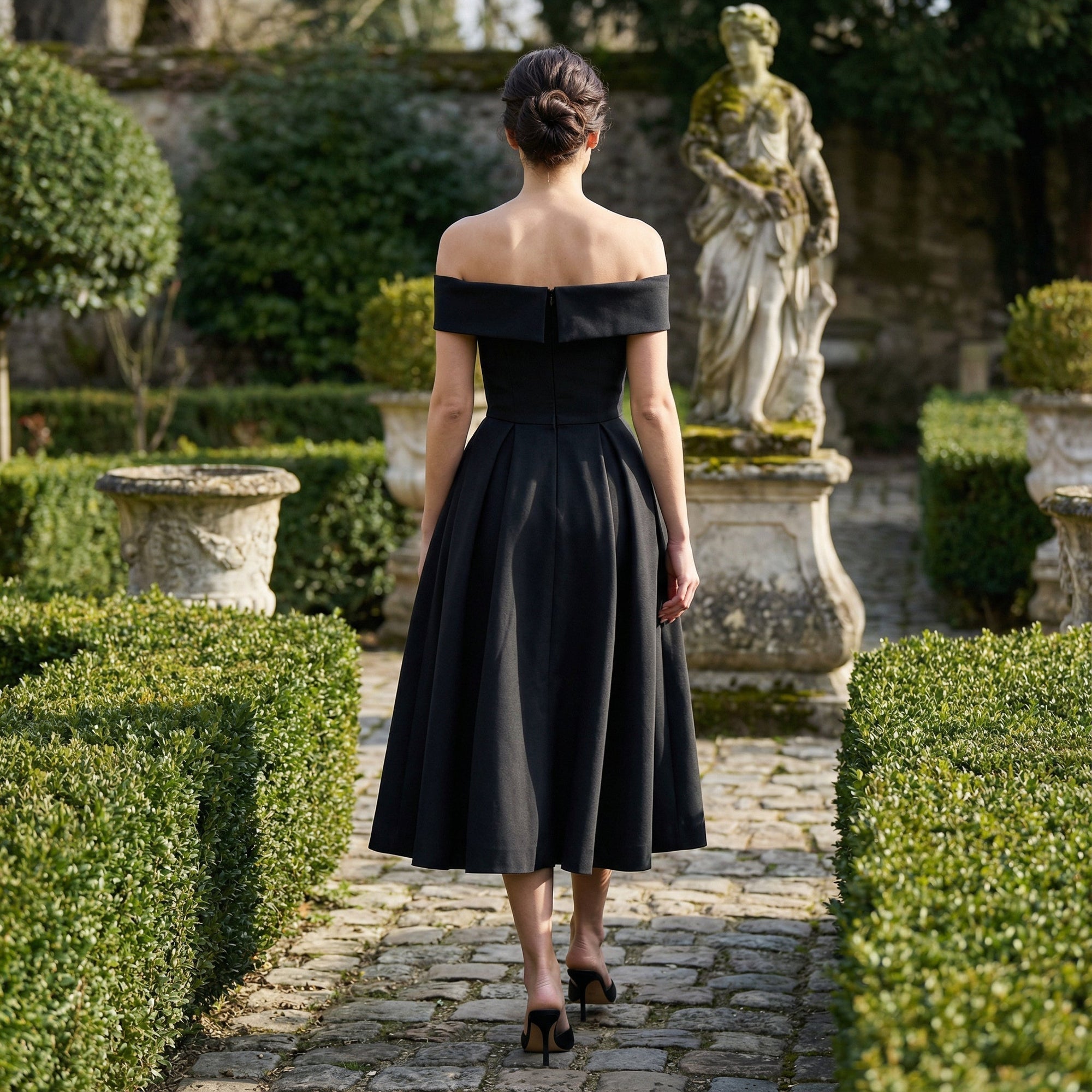 Minerva - Elegante midi-jurk zonder moeite