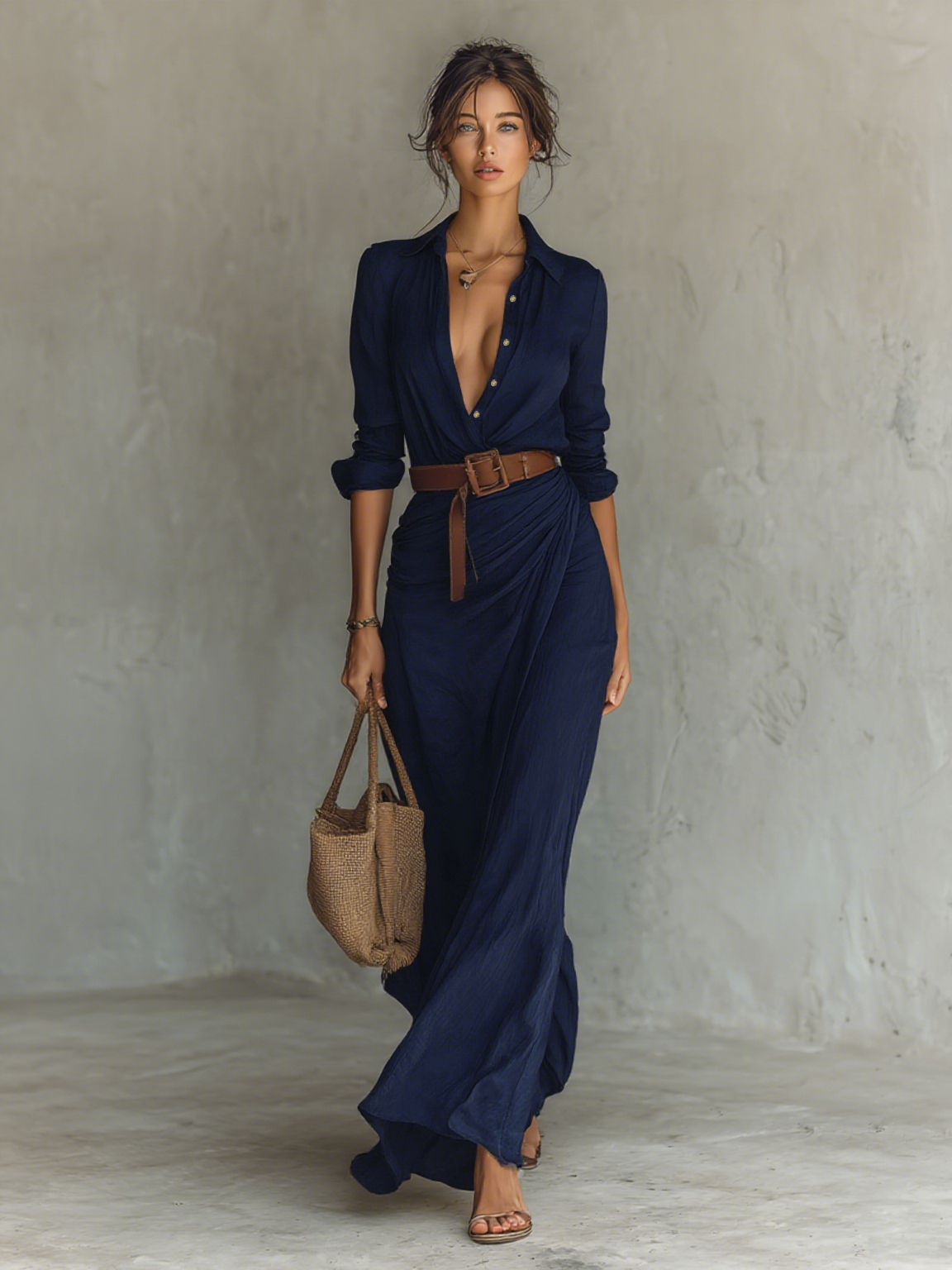 Claudia - Lange casual jurk