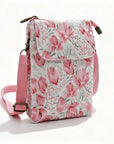 Elvira - Vintage Schoudertas met rits en magnetische sluiting